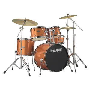 YAMAHA Rydeen Batterie 20"/5Pcs Orange Glitter + Cymbales