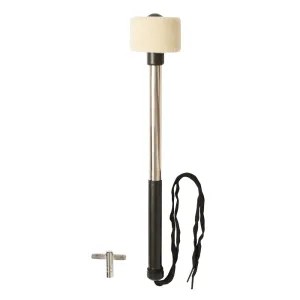 Grosse Caisse Stagg 24 X 10" Marching - Tilleul - White + Sangle/Batte