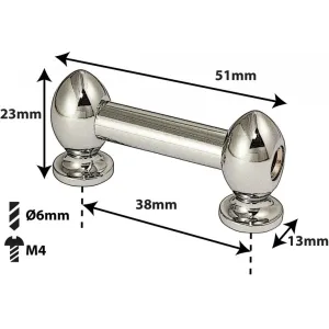 Coquille Spare Drum Tube Lug - Double Tirant - 38Mm