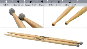 ROHEMA 613611 Mailloche Kombi SticksFeutre 15mm 