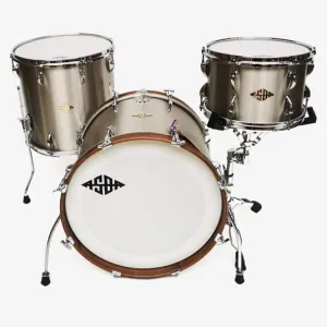 ASBA Metal Batterie 22"/3pcs Brushed Stainless Steel