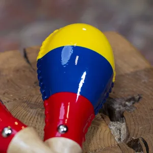Maracas Meinl Rawhide Traditional - Colombia Flag