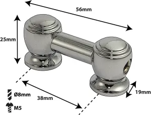 Coquille Spare Drum Tube Lug - Double Tirant - 38Mm