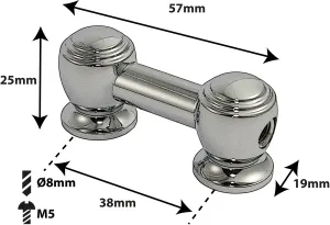 Coquille Spare Drum Tube Lug - Simple Tirant - 38Mm