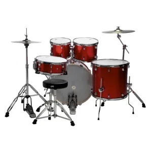 DS DRUMS DSX Batterie 22"/5pcs Red Sparkle
