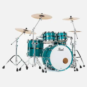 PEARL Masters Maple Pure Batterie 22"/4pcs Aqua Turquoise Stripe (Glock Std)