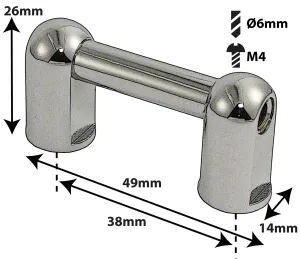 Coquille Spare Drum Tube Lug - GC - 51Mm