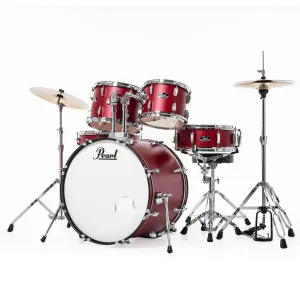 PEARL Roadshow Batterie 20"/5pcs - Pack Sabian 2cymb - Matte Red