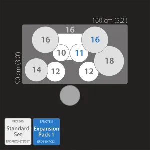 EFNOTE Pro 501 Batterie Traditional Set