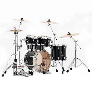 PEARL Professional Series Fusion Batterie 20"/4pcs Matte Caviar Black