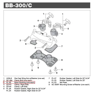 PEARL BB300C Support Tom Vision