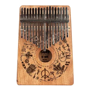 Kalimba Sela 17 Lames Hollow Mahogany - Free Spirit