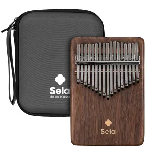 Kalimba Sela 17 Lames Solid Black Walnut