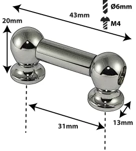 Coquille Spare Drum Tube Lug - Double Tirant - 31Mm