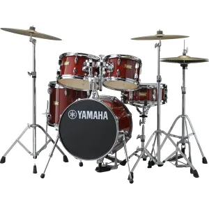 YAMAHA Junior Kit Manu Katche Batterie 16"/5Pcs Cranberry Red + Access