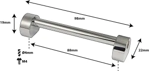 Coquille Spare Drum Tube Lug - Double Tirant - 88Mm