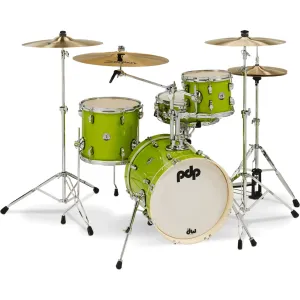 PDP New Yorker Batterie 16"/4pcs Electric Green Sparkle