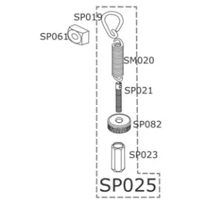 Vis DW Sp062 Pour Machoire De Pédale de Grosse Caisse (X1)