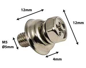 Vis Sparedrum 5mm X 12mm Fut Metal (X10)