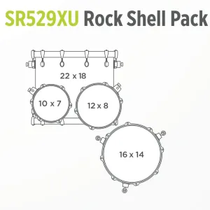 MAPEX Saturn Batterie 22"/4pcs Satin Black