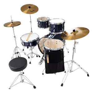 PEARL Roadshow Plus Batterie 20"/5pcs 3 Cymbales Matte Red