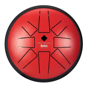 Tongue Drum Sela Melody 6" - F Min - Red