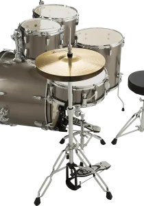 PEARL Roadshow Batterie 22"/5pcs Pack Sabian 2 Cymbales Bronze Metallic