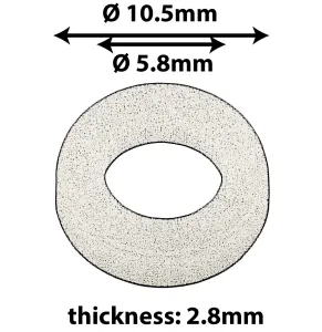 Rondelle Sparedrum Nylon - White (X20)