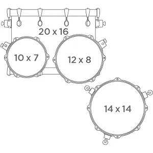 MAPEX Saturn Evolution Batterie 20"/4pcs Exotic Aegean Fade
