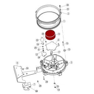 ROLAND Coussin De Capteur Pour KD-85Bk