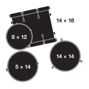 GRETSCH Catalina Club Batterie 18"/4pcs Bronze Sparkle