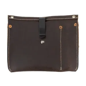 Pochette Tackle Instrument Rangement -  En Cuir - Brown