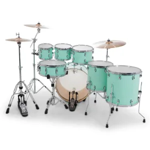 GRETSCH Catalina Maple Batterie 22"/7pcs - Cm2e627sfg - Seafoam Green