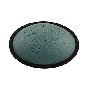 MEINL SONIC ENERGY CSTD1DG Compact Steel Tongue Drum 10" Si Mineur 432hz, 8 Notes, Dark Green
