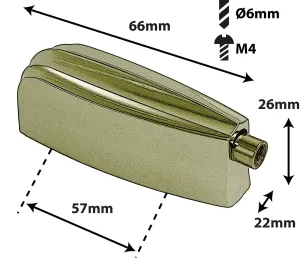Coquille Sparedrum GC Entre-Axe = 57mm (X1) Gold