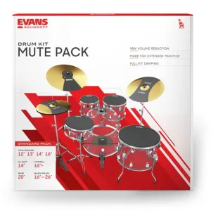 Pack Sourdines Evans Soundoff Complet Rock