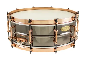 WORLDMAX Black Dawg Caisse Claire 14"x 05" Laiton Aztec Gold Vintage