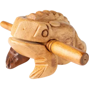 Guiro Nino Grenouille Bois Naturel - Medium