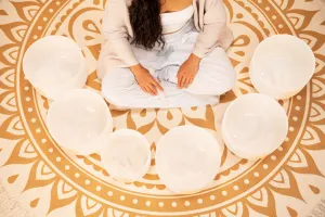 Set Bols Sonic Energy Solfeggio Crystal - 6Pcs