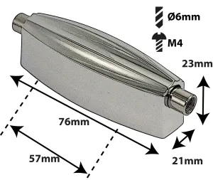 Coquille Sparedrum Caisse Claire Radioking Style Entre-Axe = 57mm (X1)
