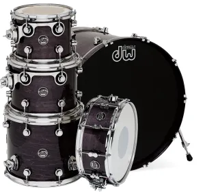 DW Performance Lacquer Batterie 22"/4pcs Ebony Stain