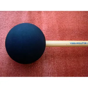VIBSB1R Mailloche Vibrawell Super Ball Rotin Caout Noir D50mm Ex-soft 