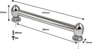 Coquille Spare Drum Tube Lug - Double Tirant - 88Mm