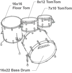 TAMA Starclassic Maple Batterie 22"/4pcs Dark Mocha Burst