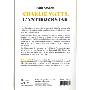 CHARLIE WATTS Livre - L'Anti Rockstar