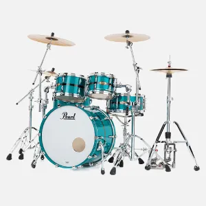 PEARL Masters Maple Pure Batterie 22"/4pcs Aqua Turquoise Stripe (Glock Std)
