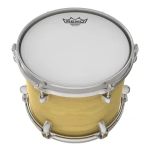 REMO White Suede 13" Ambassador