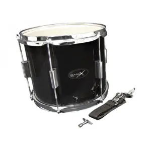 Tambour Basix 12 X 10" - Marching - Black + Sangle