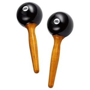 Maracas Meinl Studio Fibre Rond Black - Manche Bois