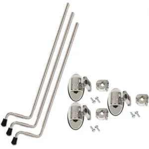 Pied TB DW Aluminium 21" Nickel (X3) + Coquille Pied Tb